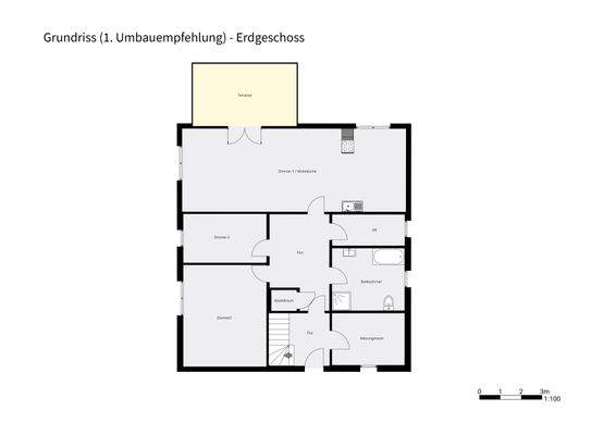 Grundriss - Umbauempfehlung - EFH EG