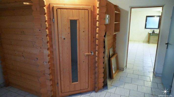 Sauna im Keller