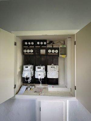 Stromzähler im Schrank