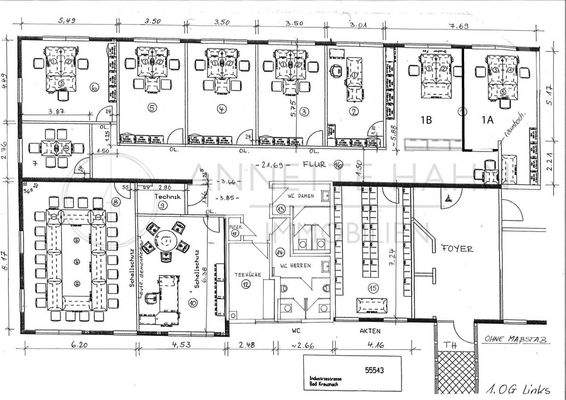 Grundriss 1. OG- links, Industriestr