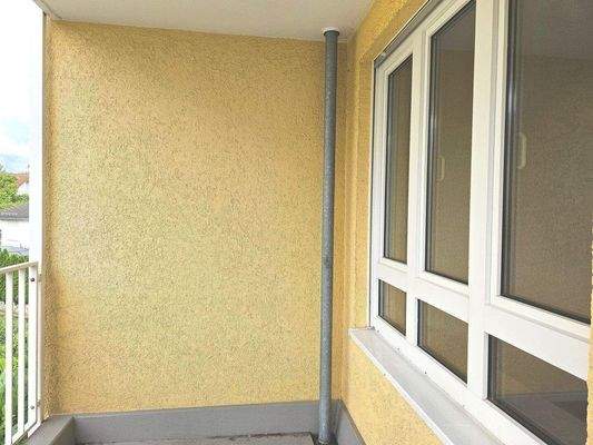 Balkon. Lichtauslass. Steckdose