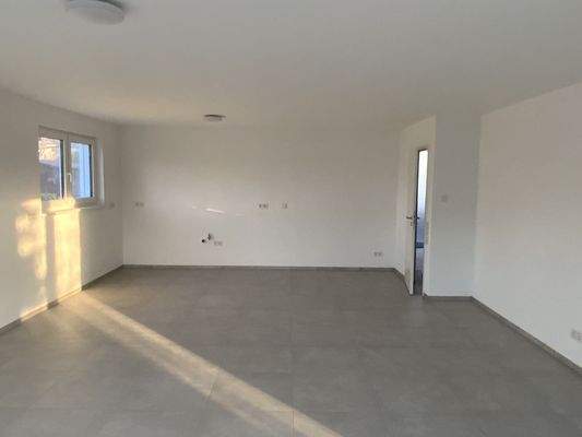 In den Wohnraum integrierte Küche