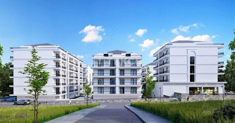 Stylish City View Flats in a Complex with Pool in Bursa