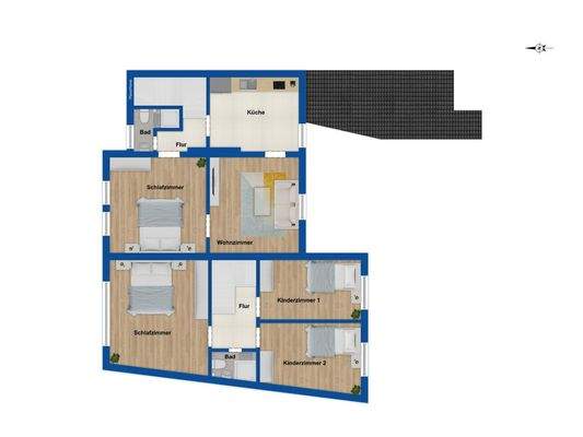 Grundriss Obergeschoss