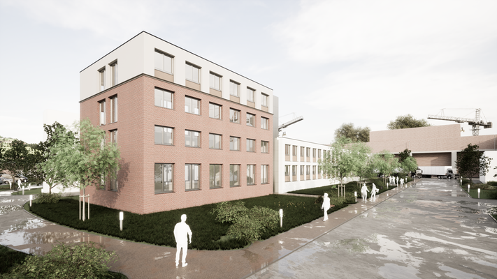 Visualisierung Büro-, Laborgebäude