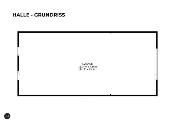 Grundriss zus. Halle