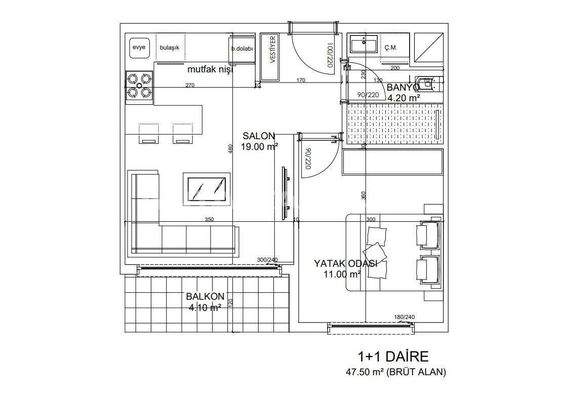 Different-Layout Apartments in Antalya Altintas