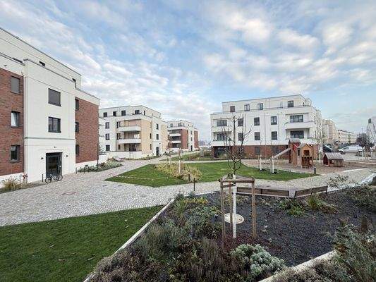Blick in die Wohnanlage