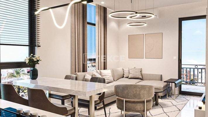 City and Mountain-View Apartments in the Center of Alanya Antalya