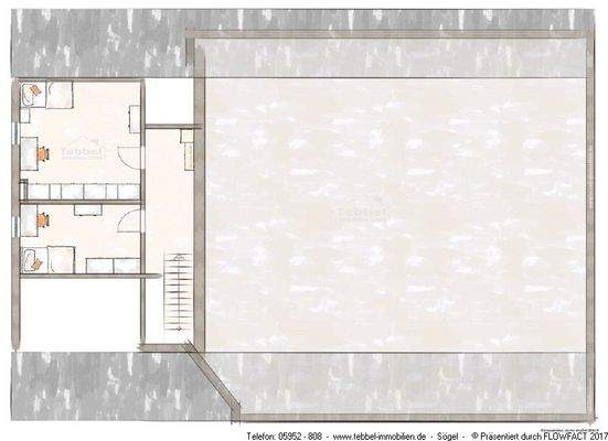 Dachgeschoss-Skizze - Exposéplan - Visualisierung