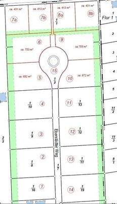 Grundstücksaufteilung