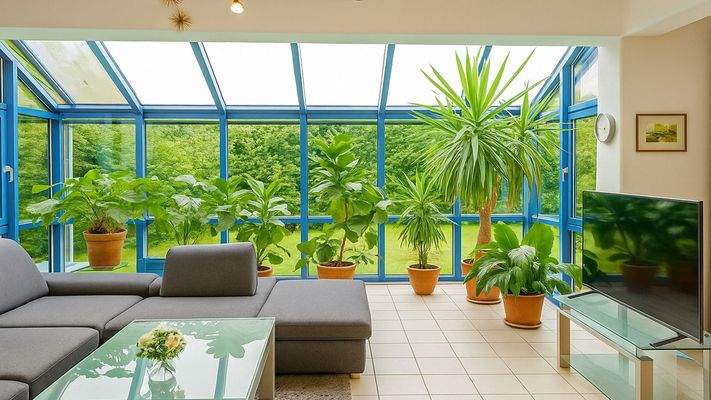 ...Wintergarten und...