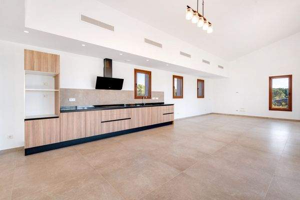 Offener Wohnbereich mit Küche