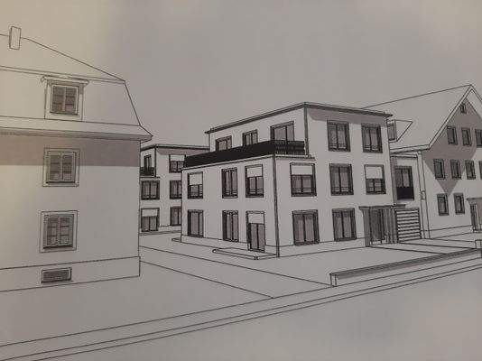 Variante der Neubebauung - 2 Häuser