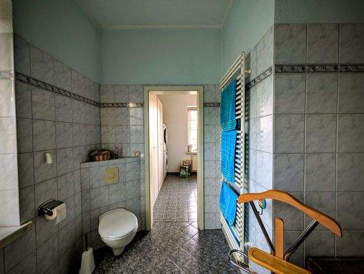 Blick in den Waschraum