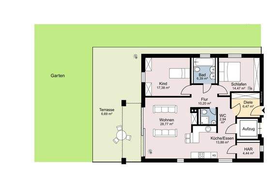 Untergeschoss Whg. 3 Haus 2