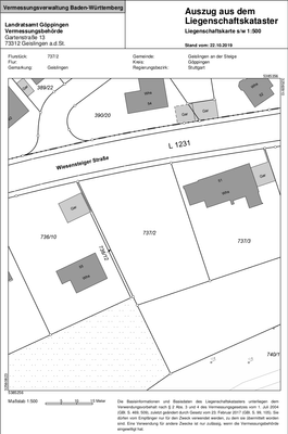 Lagplan Flurstück 737-2