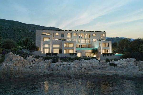 Kreta, Kissamos: Elegante Wohnung am Meer mit unverbautem Blick auf die Ägäis zu verkaufen