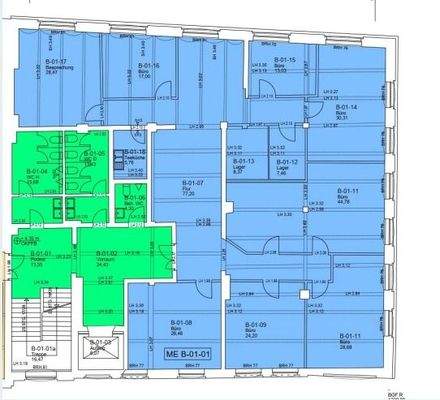 Grundriss, Haus B, 1 OG