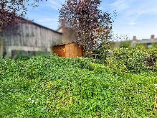 Garten mit Gartenhaus