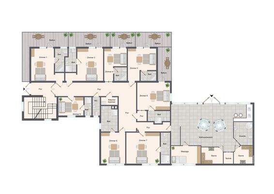 Hotel/Beherbergung Erdgeschoss