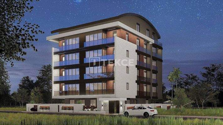 1-Bedroom Flats in a Complex Near the Sea in Antalya Muratpaşa