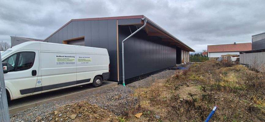 Spätere Zufahrt hintere Halle