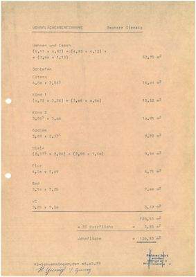 Wohnflächenberechnung