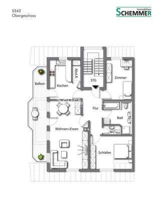 Grundriss Obergeschoss