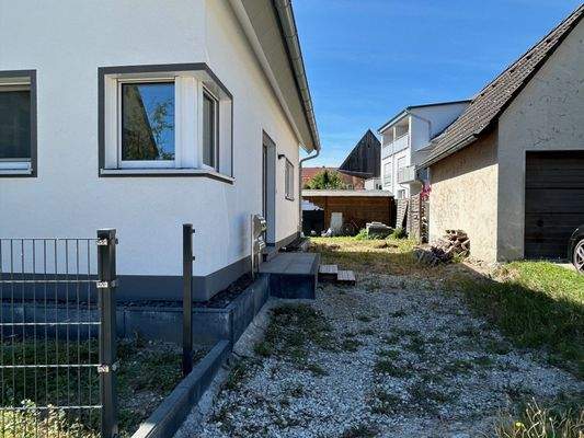 Platz für ein Carport