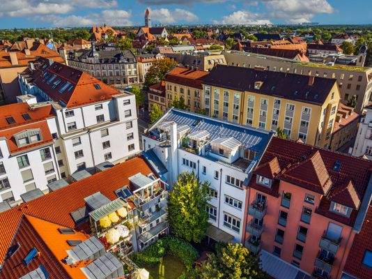 Blick zum Pasinger Marienplatz