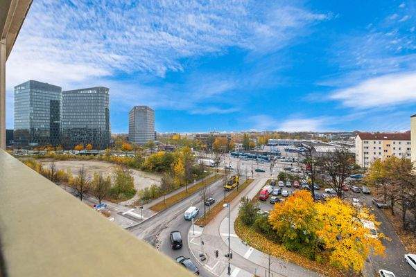 Ausblick zum Vogelweideplatz und den Samsung Tower