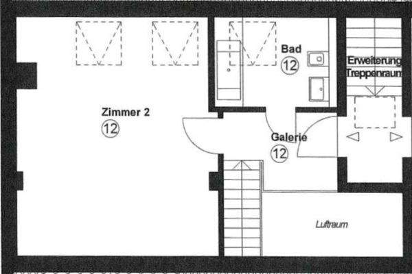 Grundriss obere Ebene