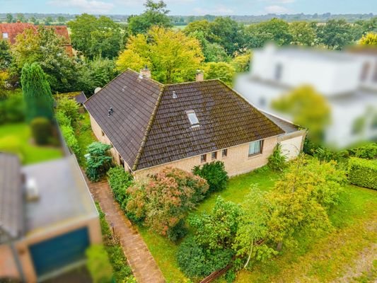 Luftaufnahme Haus mit Garage