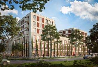 Blick auf das Gebäude