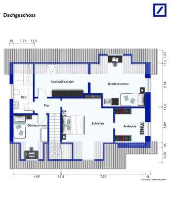 Grundriss Dachgeschoss