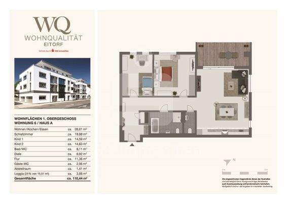 Grundriss Haus A Wohnung 6