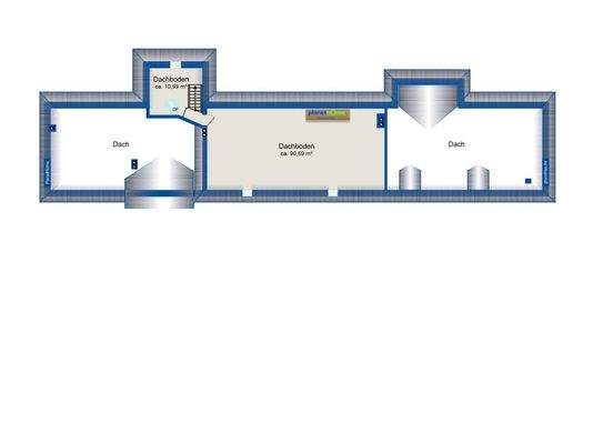 Grundriss-Skizze DG Hauptgeb.