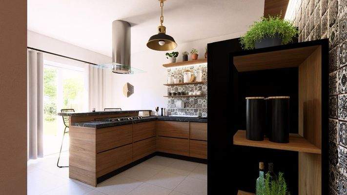 Offene Küche mit Stil