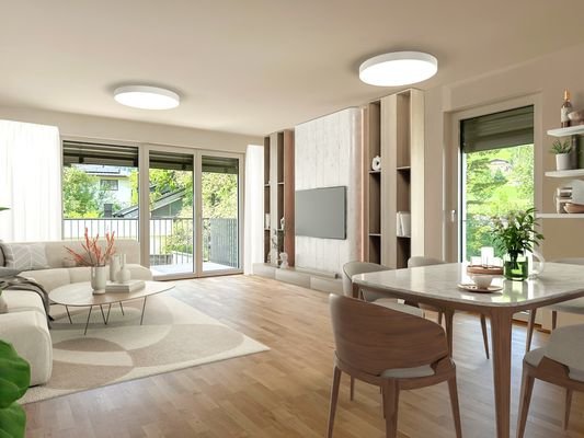 Wohnen/Küche virtual staging