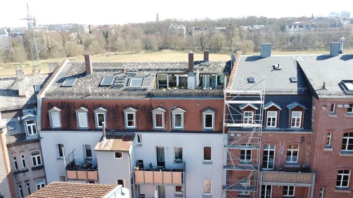 Tolle Dachterrasse mit viel Abendsonne...
