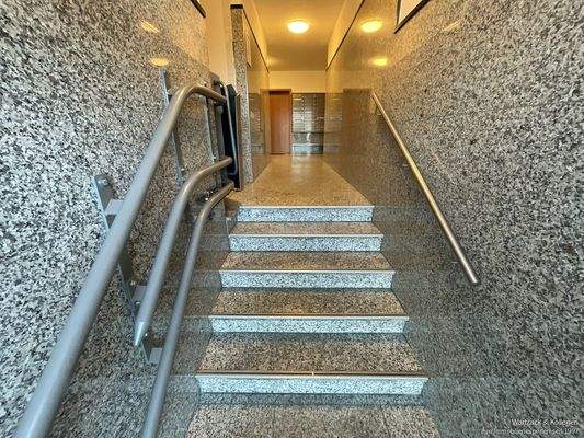 Eingang mit Treppenhilfe