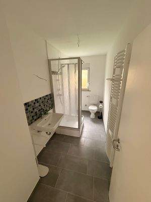 Blick ins Badezimmer