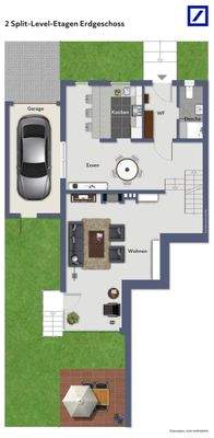 2-Split-Level-Etagen Erdgeschoss