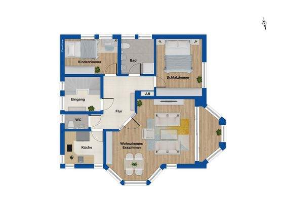 Grundriss Obergeschoss