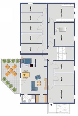 Kellergeschoss mit Appartement