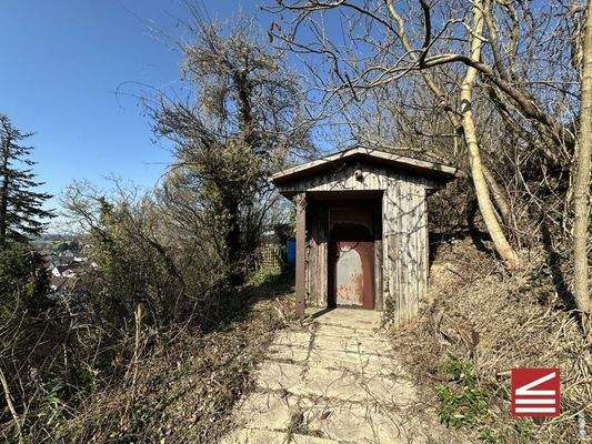 alte Laube - oberhalb des Hauses