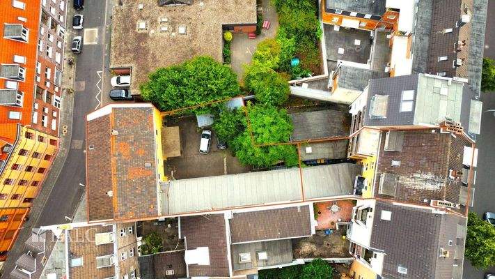 Vogelperspektive - Hofbebauung