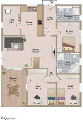 Grundriss Erdgeschoss 