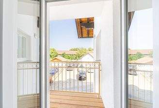 Blick vom Wohnzimmer